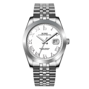 BUREI Men's Luxury Automatic Watch Fashion Waterproof Mechanical Watch, Adjustable Stainless Steel Two Tone Strap,Gift for Men