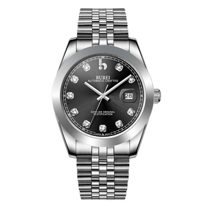 BUREI Men's Luxury Automatic Watch Fashion Waterproof Mechanical Watch, Adjustable Stainless Steel Two Tone Strap,Gift for Men