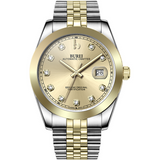 BUREI Men's Luxury Automatic Watch Fashion Waterproof Mechanical Watch, Adjustable Stainless Steel Two Tone Strap,Gift for Men