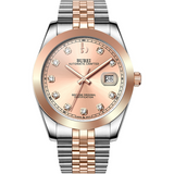 BUREI Men's Luxury Automatic Watch Fashion Waterproof Mechanical Watch, Adjustable Stainless Steel Two Tone Strap,Gift for Men