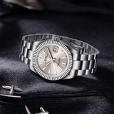 BUREI Men's Luxury Automatic Watch Fashion Waterproof Mechanical Watch, Adjustable Stainless Steel Two Tone Strap,Gift for Men