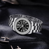 BUREI Men's Luxury Automatic Watch Fashion Waterproof Mechanical Watch, Adjustable Stainless Steel Two Tone Strap,Gift for Men
