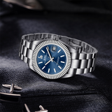 BUREI Men's Luxury Automatic Watch Fashion Waterproof Mechanical Watch, Adjustable Stainless Steel Two Tone Strap,Gift for Men