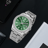 BUREI Men's Luxury Automatic Watch Fashion Waterproof Mechanical Watch, Adjustable Stainless Steel Two Tone Strap,Gift for Men