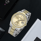 BUREI Men's Luxury Automatic Watch Fashion Waterproof Mechanical Watch, Adjustable Stainless Steel Two Tone Strap,Gift for Men