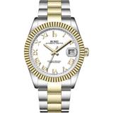 BUREI Men's Luxury Automatic Watch Fashion Waterproof Mechanical Watch, Adjustable Stainless Steel Two Tone Strap,Gift for Men