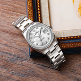 BUREI Men's Luxury Automatic Watch Fashion Waterproof Mechanical Watch, Adjustable Stainless Steel Two Tone Strap,Gift for Men
