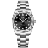 BUREI Men's Luxury Automatic Watch Fashion Waterproof Mechanical Watch, Adjustable Stainless Steel Two Tone Strap,Gift for Men