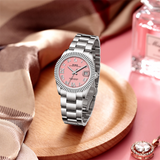 BUREI  Luxury Automatic Watch 36mm, Fashion Waterproof Mechanical Watch, Adjustable Stainless Steel Two Tone Strap