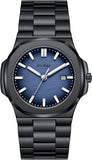 BUREI Men's Watch Business Quartz Men's Luxury Watch Stainless Steel Waterproof Watch Fashion Casual Watches for Men