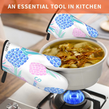 BUREI Dream of Pineapple Silicone Insulated, Heatresistant, Anti Slip Baking and Barbecue Gloves