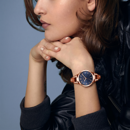 BUREI Vintage Horseshoe Leather Watch