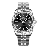 BUREI Men's Luxury Automatic Watch Fashion Waterproof Mechanical Watch, Adjustable Stainless Steel Two Tone Strap,Gift for Men