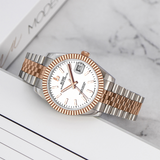 BUREI Men's Luxury Automatic Watch Fashion Waterproof Mechanical Watch, Adjustable Stainless Steel Two Tone Strap,Gift for Men