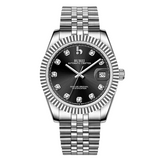 BUREI Men's Luxury Automatic Watch Fashion Waterproof Mechanical Watch, Adjustable Stainless Steel Two Tone Strap,Gift for Men