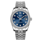 BUREI Men's Luxury Automatic Watch Fashion Waterproof Mechanical Watch, Adjustable Stainless Steel Two Tone Strap,Gift for Men
