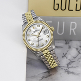 BUREI Men's Luxury Automatic Watch Fashion Waterproof Mechanical Watch, Adjustable Stainless Steel Two Tone Strap,Gift for Men