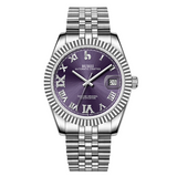 BUREI Men's Luxury Automatic Watch Fashion Waterproof Mechanical Watch, Adjustable Stainless Steel Two Tone Strap,Gift for Men