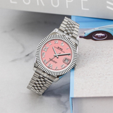 BUREI Luxury Automatic Watch 36mm, Fashion Waterproof Mechanical Watch, Adjustable Stainless Steel Two Tone Strap