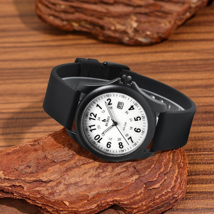 BUREI Men's Watch, Military-Style Watch with Date Display, Waterproof, Outdoor Sports, Gift for Men