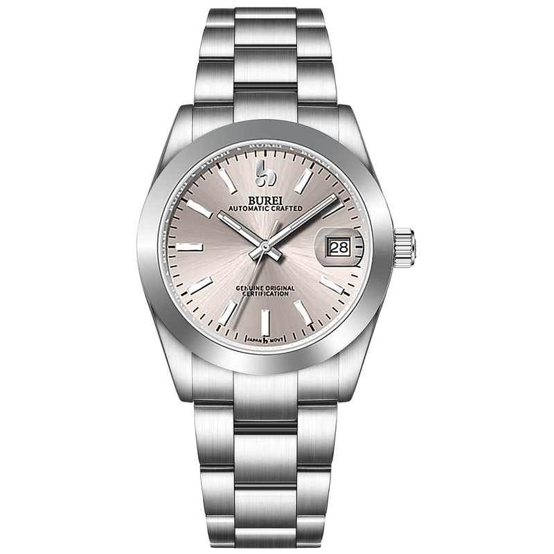 BUREI Men's Luxury Automatic Watch Fashion Waterproof Mechanical Watch, Adjustable Stainless Steel Two Tone Strap,Gift for Men