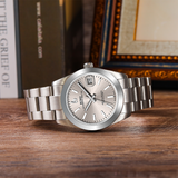 BUREI Men's Luxury Automatic Watch Fashion Waterproof Mechanical Watch, Adjustable Stainless Steel Two Tone Strap,Gift for Men