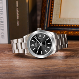 BUREI Men's Luxury Automatic Watch Fashion Waterproof Mechanical Watch, Adjustable Stainless Steel Two Tone Strap,Gift for Men