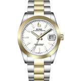 BUREI Men's Luxury Automatic Watch Fashion Waterproof Mechanical Watch, Adjustable Stainless Steel Two Tone Strap,Gift for Men