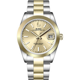BUREI Men's Luxury Automatic Watch Fashion Waterproof Mechanical Watch, Adjustable Stainless Steel Two Tone Strap,Gift for Men