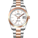 BUREI Men's Luxury Automatic Watch Fashion Waterproof Mechanical Watch, Adjustable Stainless Steel Two Tone Strap,Gift for Men