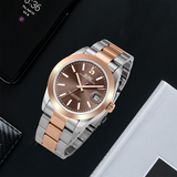 BUREI Men's Luxury Automatic Watch Fashion Waterproof Mechanical Watch, Adjustable Stainless Steel Two Tone Strap,Gift for Men