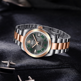 BUREI Men's Luxury Automatic Watch Fashion Waterproof Mechanical Watch, Adjustable Stainless Steel Two Tone Strap,Gift for Men