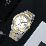 BUREI Men's Luxury Automatic Watch Fashion Waterproof Mechanical Watch, Adjustable Stainless Steel Two Tone Strap,Gift for Men
