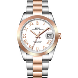BUREI Men's Luxury Automatic Watch Fashion Waterproof Mechanical Watch, Adjustable Stainless Steel Two Tone Strap,Gift for Men