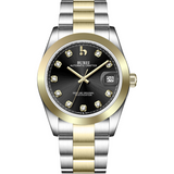 BUREI Men's Luxury Automatic Watch Fashion Waterproof Mechanical Watch, Adjustable Stainless Steel Two Tone Strap,Gift for Men
