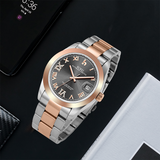 BUREI Men's Luxury Automatic Watch Fashion Waterproof Mechanical Watch, Adjustable Stainless Steel Two Tone Strap,Gift for Men