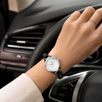 BUREI Vintage Horseshoe Leather Watch
