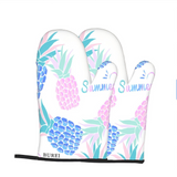 BUREI Dream of Pineapple Silicone Insulated, Heatresistant, Anti Slip Baking and Barbecue Gloves