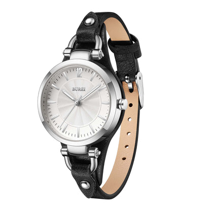BUREI Vintage Horseshoe Leather Watch