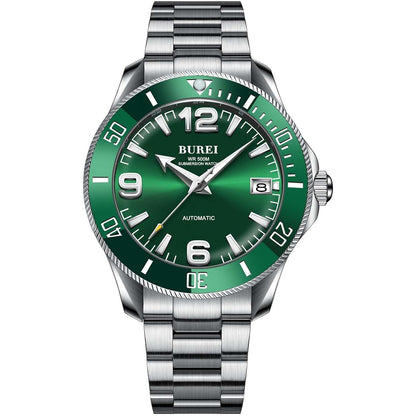BUREI Diving Automatic Watch for Men,500M Waterproof Luxury Watches for Men,Gift for Men.