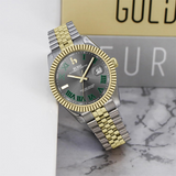 BUREI Men's Watch 41mm, Classic Stainless Steel, Waterproof Machine Watch with Date, Sapphire Crystal, Business Dress Wristwatch