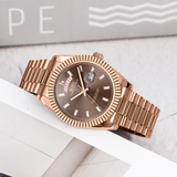 BUREI Mens Watch 41mm, Stainless Steel Analog Quartz, Waterproof with Calendar, Sapphire Crystal Dial, Business Casual Luxury Wristwatch