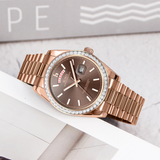 BUREI Mens Watch 41mm, Stainless Steel Analog Quartz, Waterproof with Calendar, Sapphire Crystal Dial, Business Casual Luxury Wristwatch