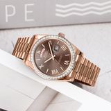 BUREI Mens Watch 41mm, Stainless Steel Analog Quartz, Waterproof with Calendar, Sapphire Crystal Dial, Business Casual Luxury Wristwatch