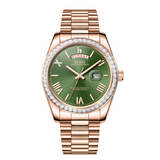 BUREI Mens Watch 41mm, Stainless Steel Analog Quartz, Waterproof with Calendar, Sapphire Crystal Dial, Business Casual Luxury Wristwatch