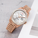 BUREI Mens Watch 41mm, Stainless Steel Analog Quartz, Waterproof with Calendar, Sapphire Crystal Dial, Business Casual Luxury Wristwatch