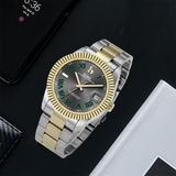 BUREI  Luxury Automatic Watch 36mm, Fashion Waterproof Mechanical Watch, Adjustable Stainless Steel Two Tone Strap