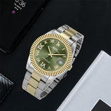 BUREI  Luxury Automatic Watch 36mm, Fashion Waterproof Mechanical Watch, Adjustable Stainless Steel Two Tone Strap