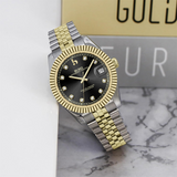 BUREI Luxury Automatic Watch 36mm, Fashion Waterproof Mechanical Watch, Adjustable Stainless Steel Two Tone Strap