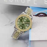 BUREI Luxury Automatic Watch 36mm, Fashion Waterproof Mechanical Watch, Adjustable Stainless Steel Two Tone Strap